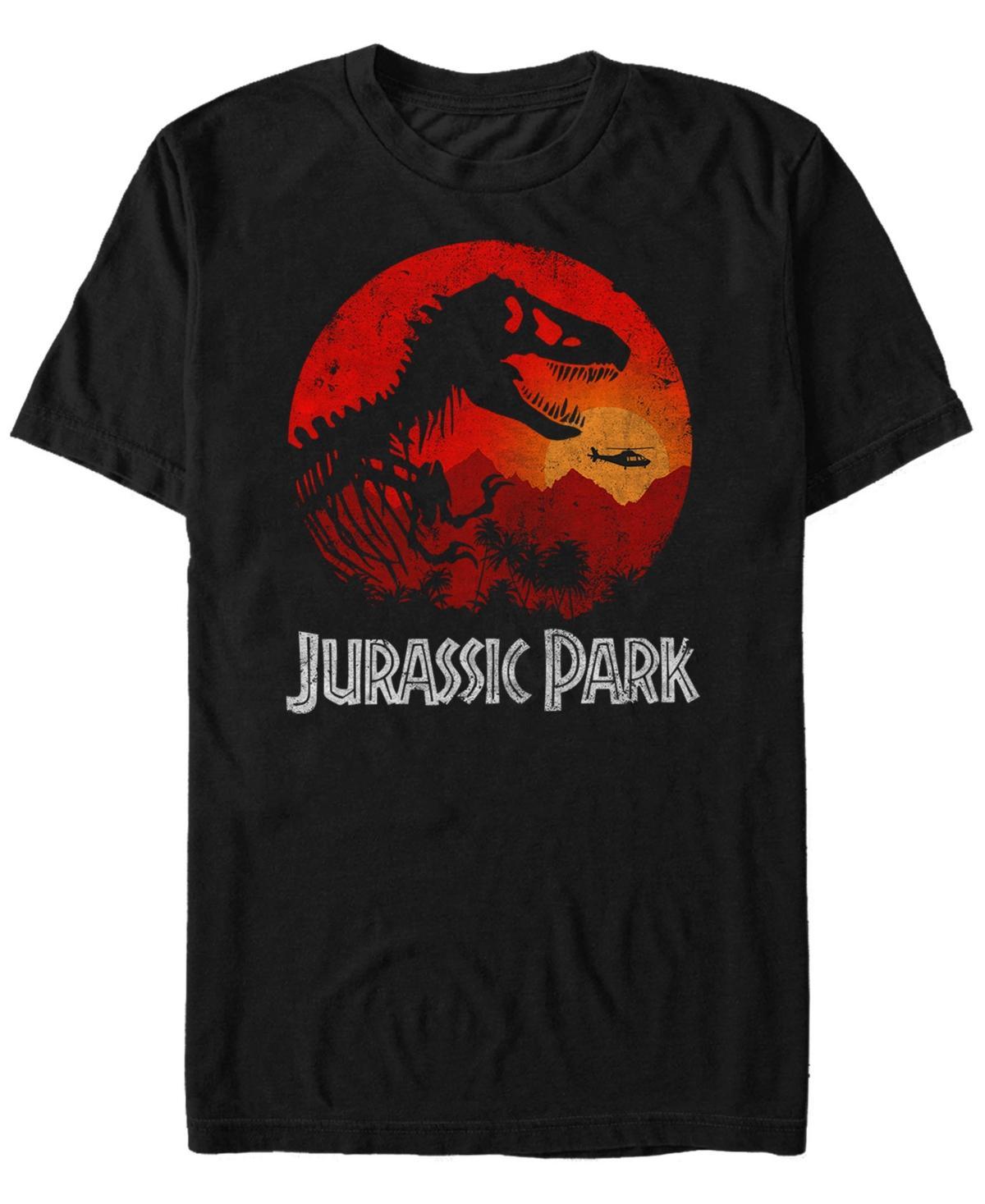 Mens Jurassic Park Jungle Sunset Hoodie Product Image