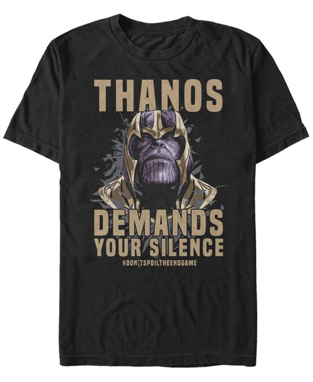 Mens Marvel Avengers Thanos Demands Your Silence Tee Product Image