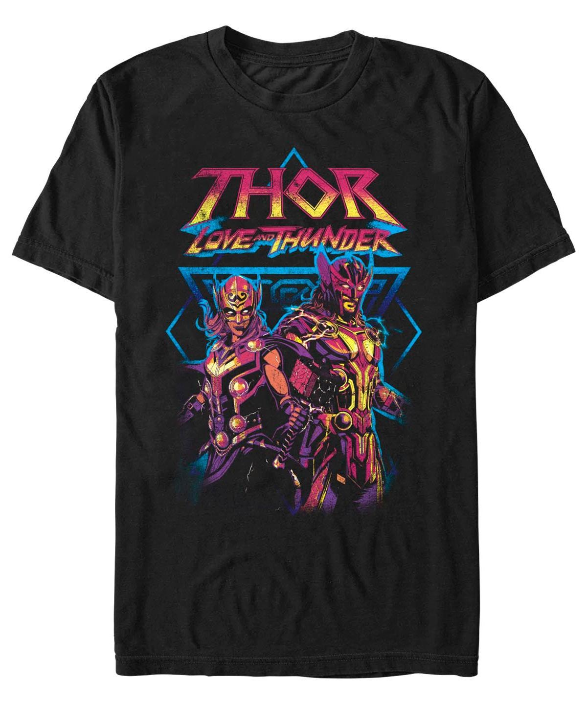 Mens Marvel Thor Love and Thunder Grunge Thunder Duo Tee Black Product Image