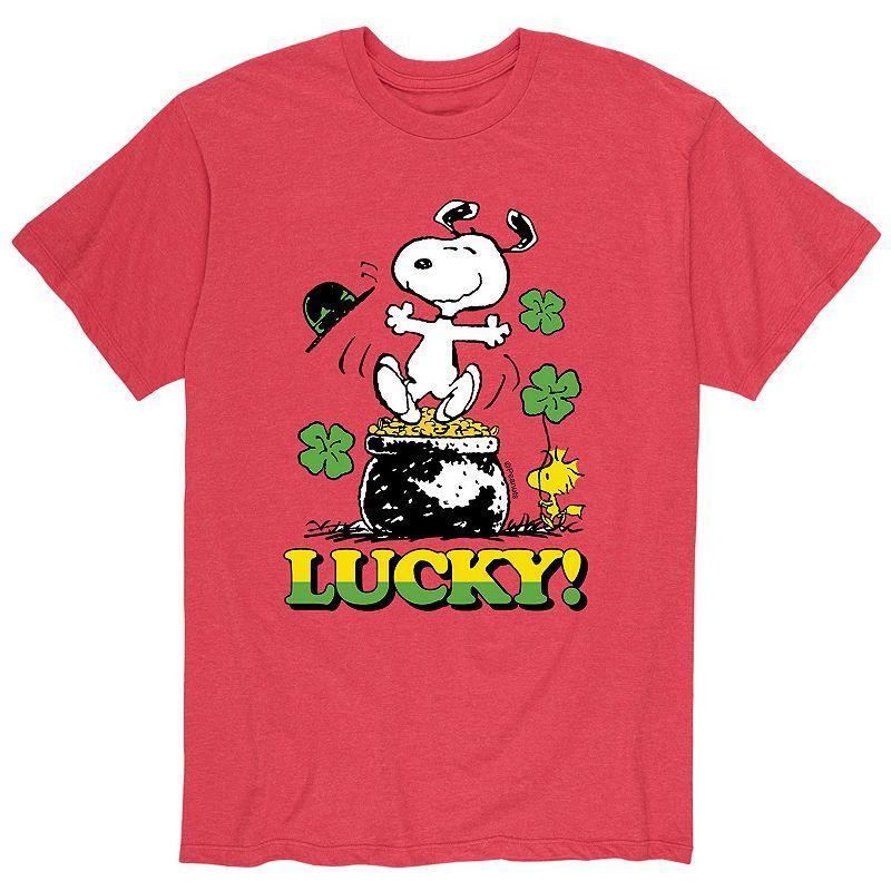 Mens Peanuts Snoopy Lucky Pot O Gold Tee Product Image