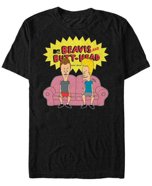 Beavis and Butthead Mtv Mens The Couch Life Logo Short Sleeve T-Shirt Product Image