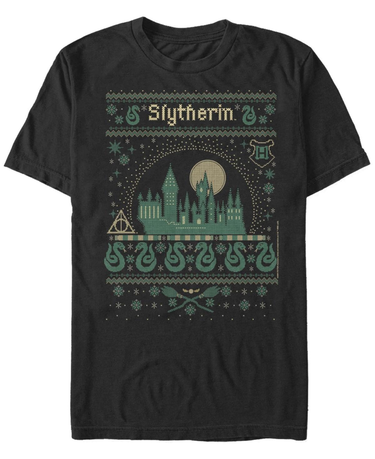 Fifth Sun Mens Slytherin Sweater Short Sleeve Crew T-shirt Product Image