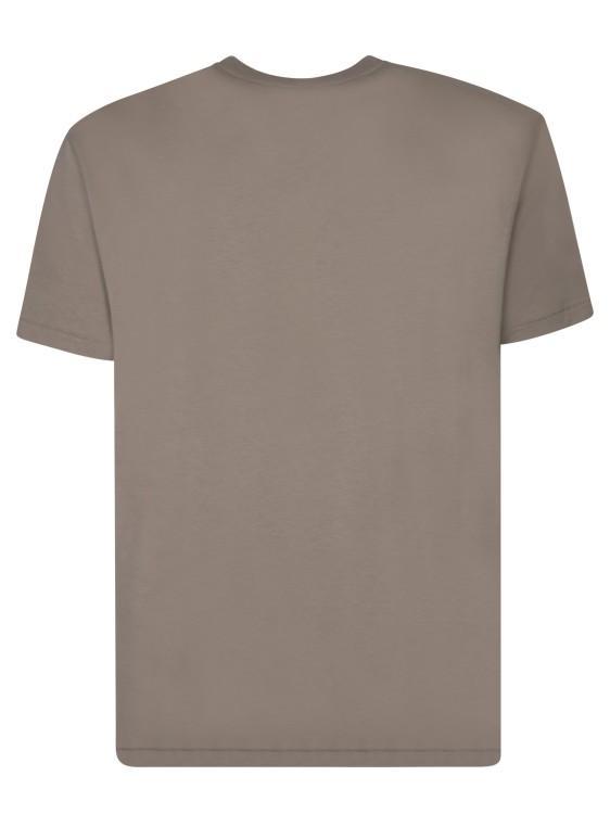 Cotton Blend T-shirt In Brown Product Image