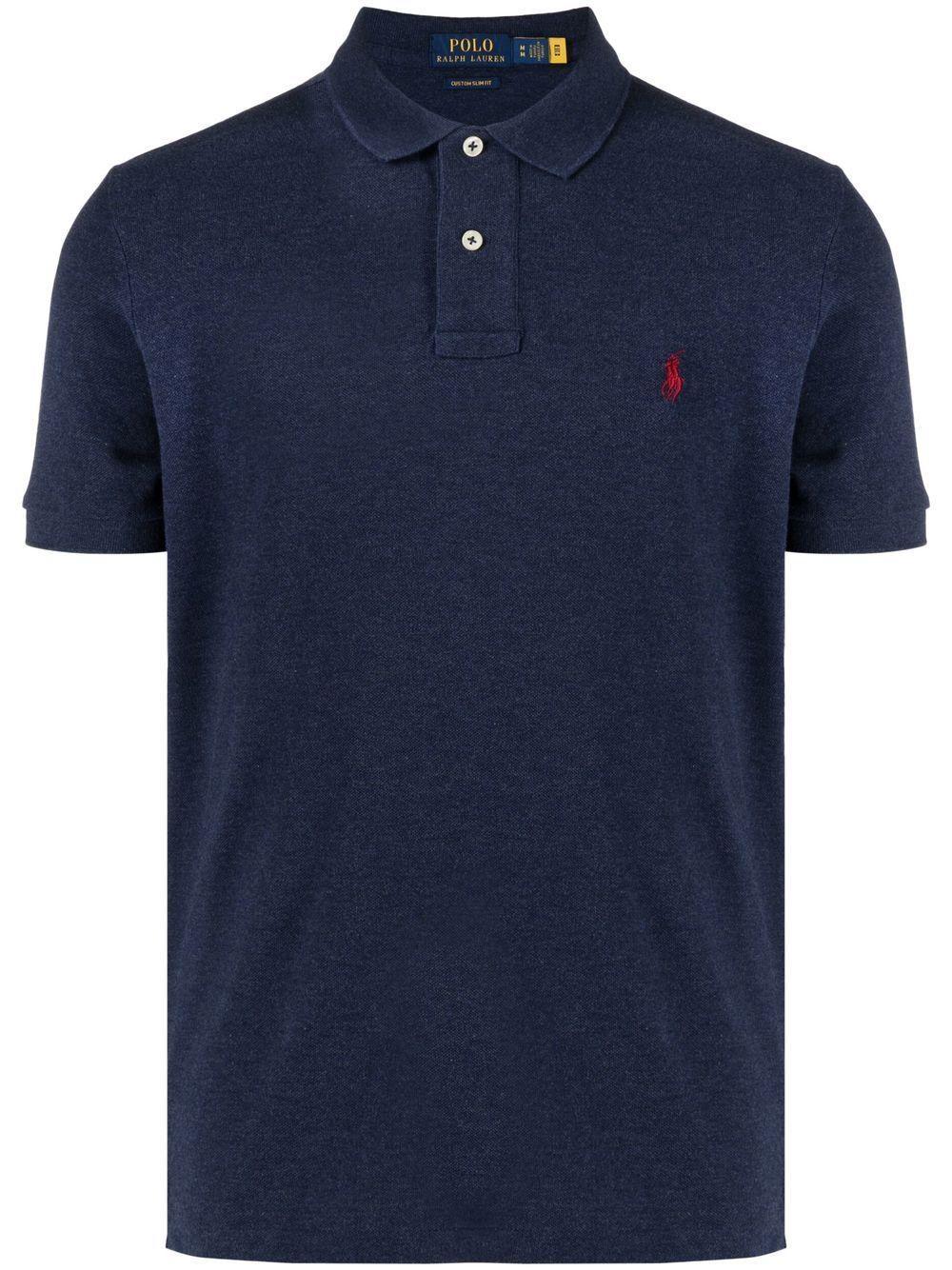 POLO RALPH LAUREN Embroidered Pony Short-sleeve Polo Shirt In Blue Product Image