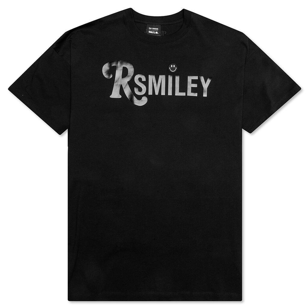 Raf Simons x Smiley RSmiley Print Big Fit T-Shirt - Black Male Product Image