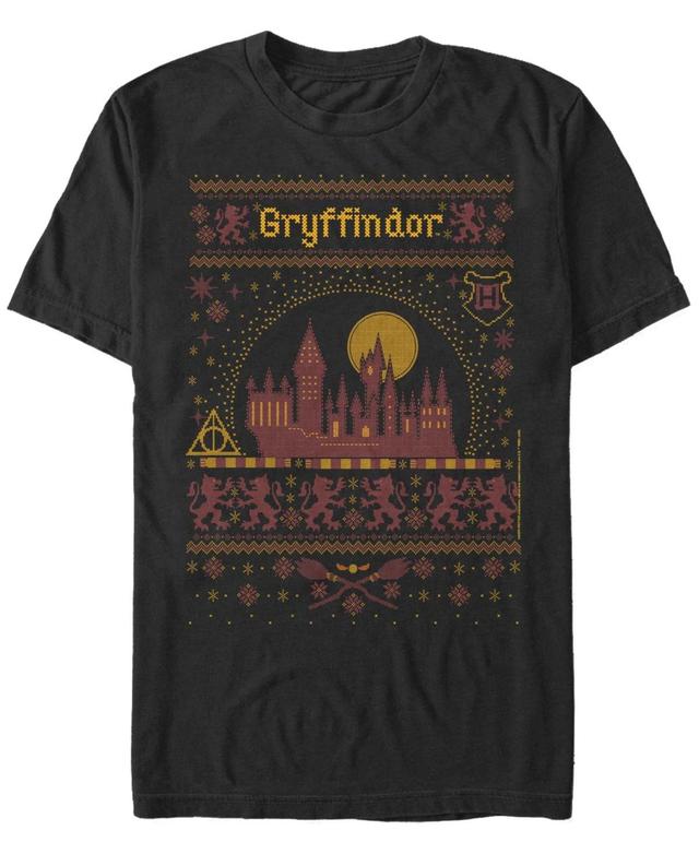 Fifth Sun Mens Gryffindor Sweater Short Sleeve Crew T-shirt Product Image