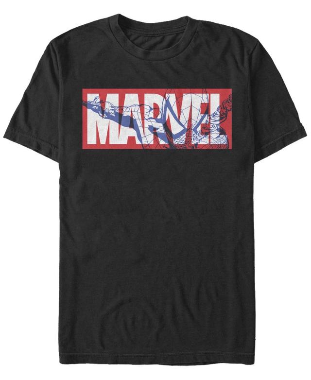 Mens Marvel Classic Logo Spider-Man Fill Tee Product Image