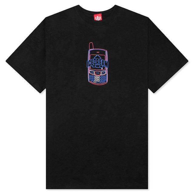 Chains S/S Oversized Tee - Black Male Product Image