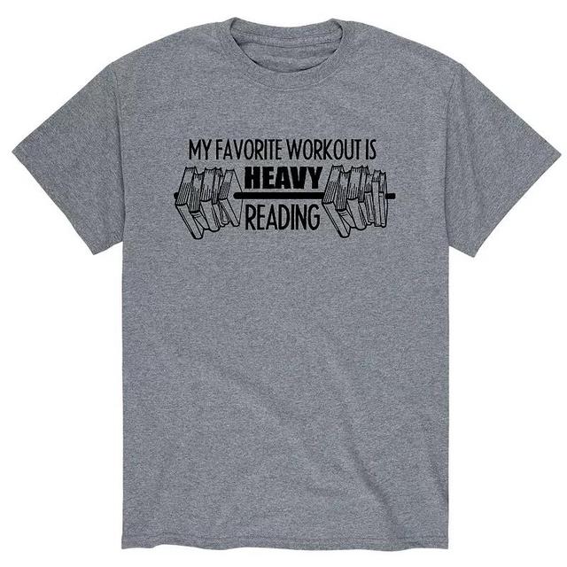 Mens My Favorite Workout Reading Tee Athletic Grey Product Image