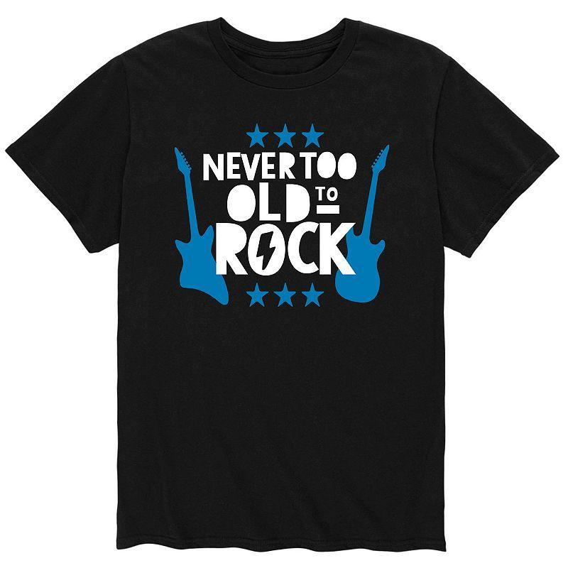 Mens Never Too Old To Rock Tee Product Image