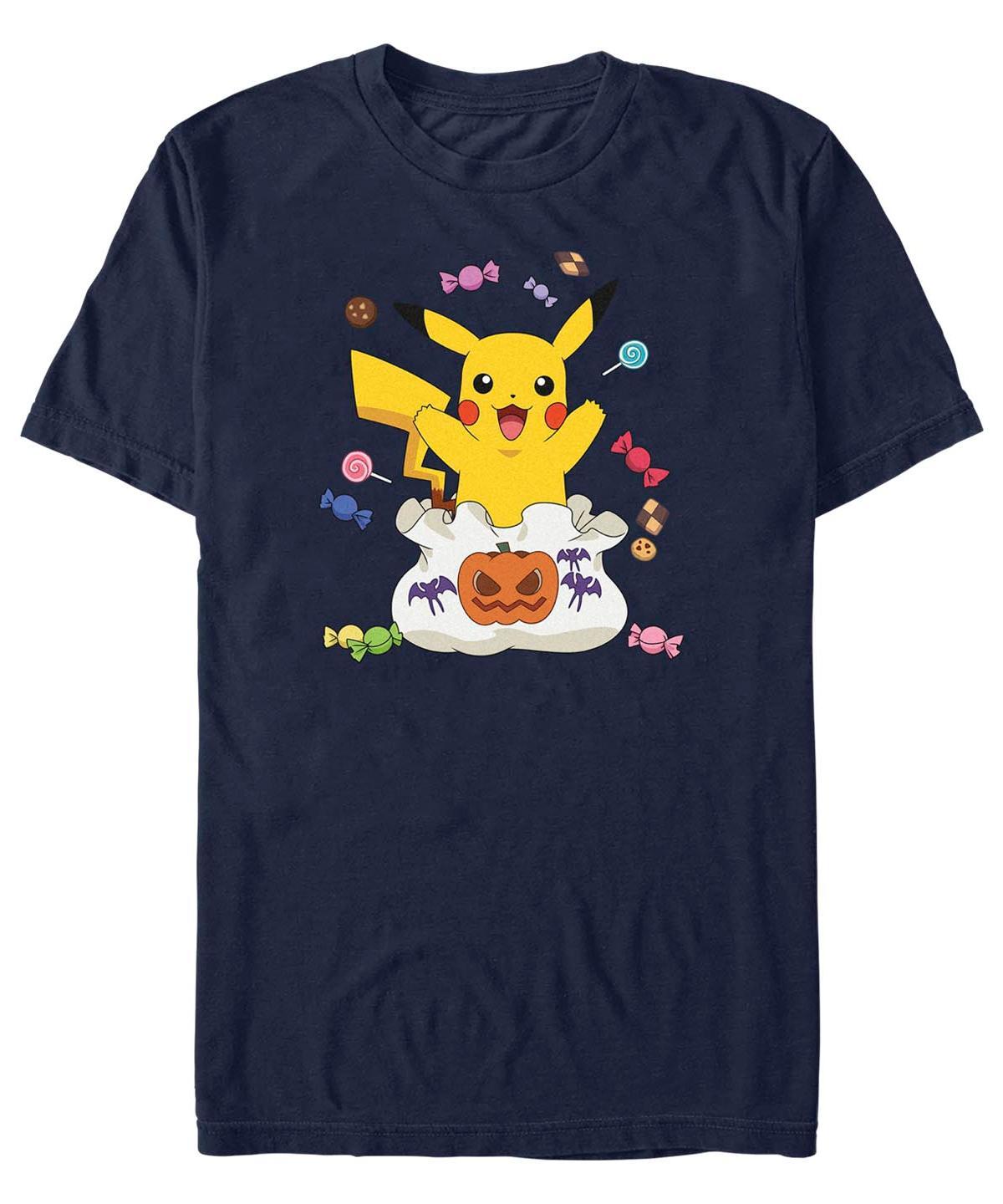 Mens Pokmon Pikachu Treat Bag Of Candies Tee Blue Product Image