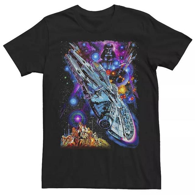 Mens Star Wars Psychedelic Collage Poster Tee Product Image