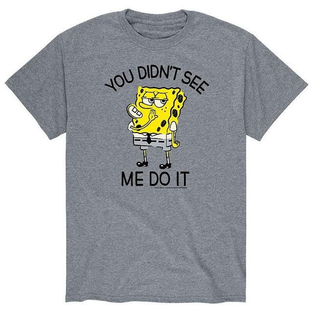 Mens SpongeBob Didnt See Tee Product Image