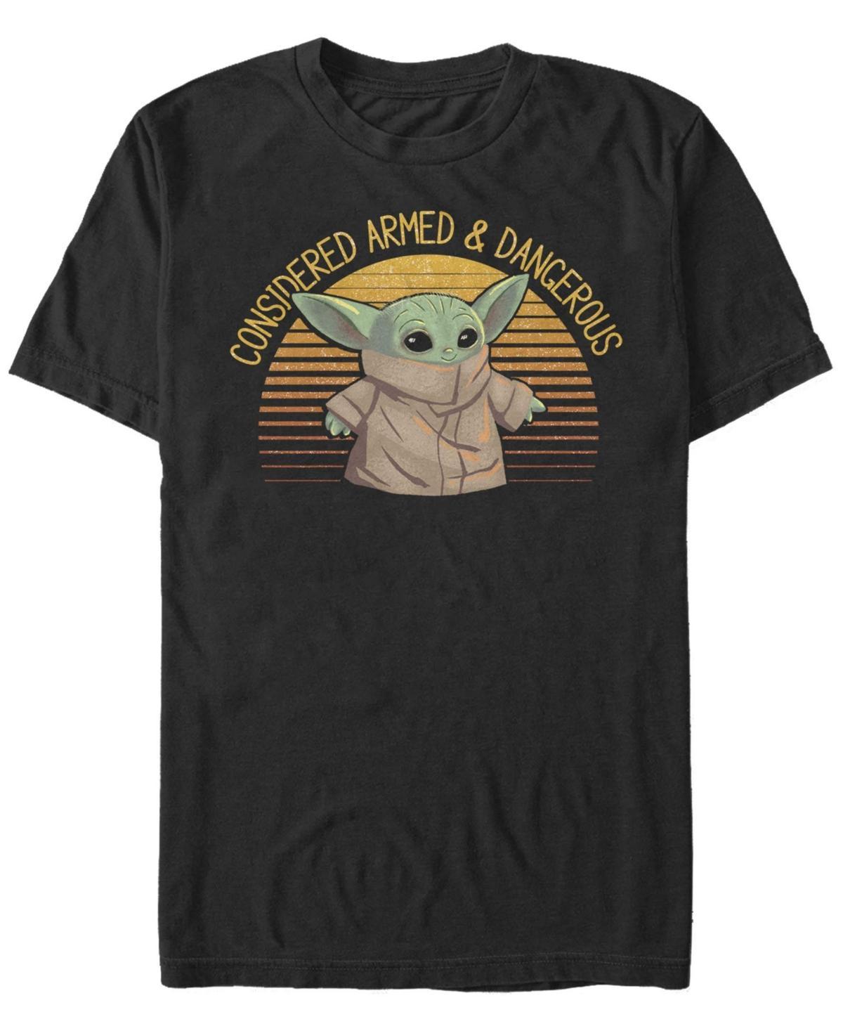 Fifth Sun Mens Sunset Cute Yoda Short Sleeve Crew T-shirt Product Image