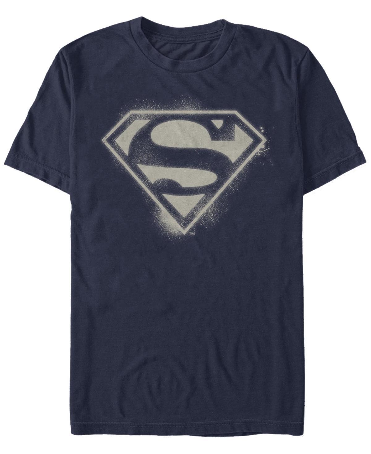 Mens Superman Spray Logo Short Sleeve T-shirt Product Image