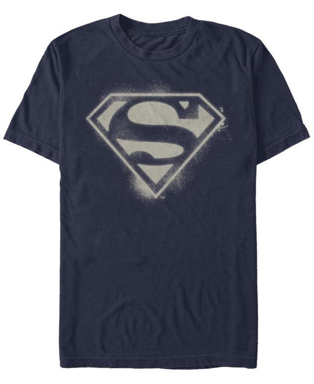 Mens Superman Spray Logo Short Sleeve T-shirt Product Image