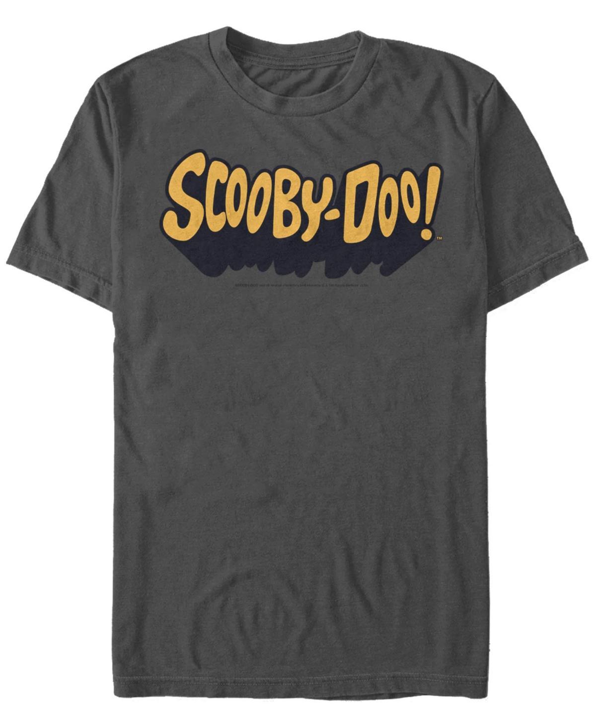 Mens Scooby-Doo Classic Title Logo Tee Grey Product Image