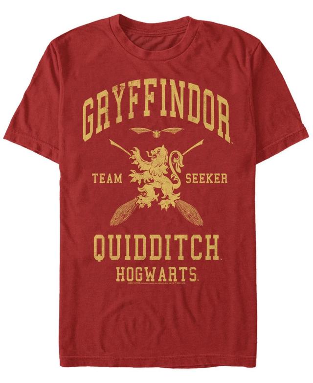 Mens Harry Potter Gryffindor Quidditch Team Seeker Tee Red Product Image