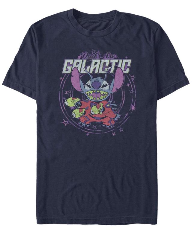 Mens Lilo Stitch Spaced Dads Short Sleeve T-shirt Product Image