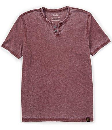 Lucky Brand Button Notch Neck T-Shirt Product Image