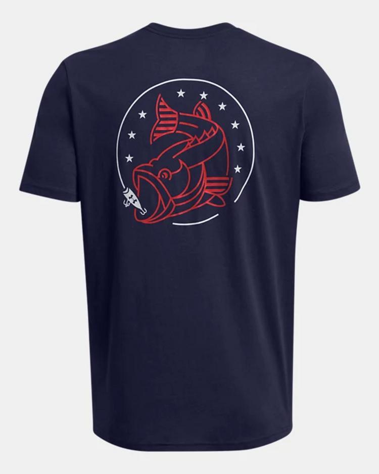 Under Armour® Men's S/S Navy Freedom Bass T-Shirt Product Image