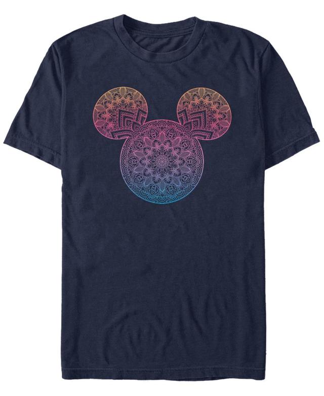 Fifth Sun Mens Mickey Mandala Fill Short Sleeve T-Shirt Product Image