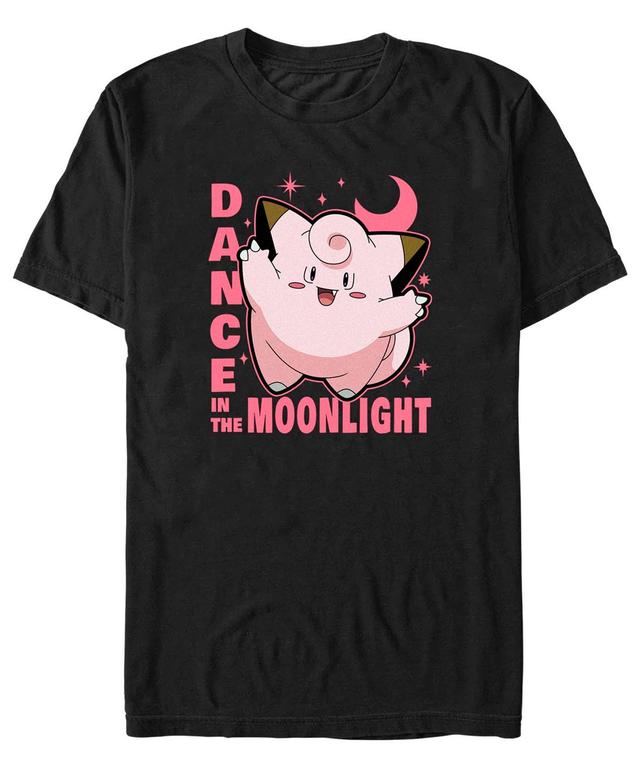 Mens Pokmon Clefairy Fairy Dance Pink Flowers Tee Product Image