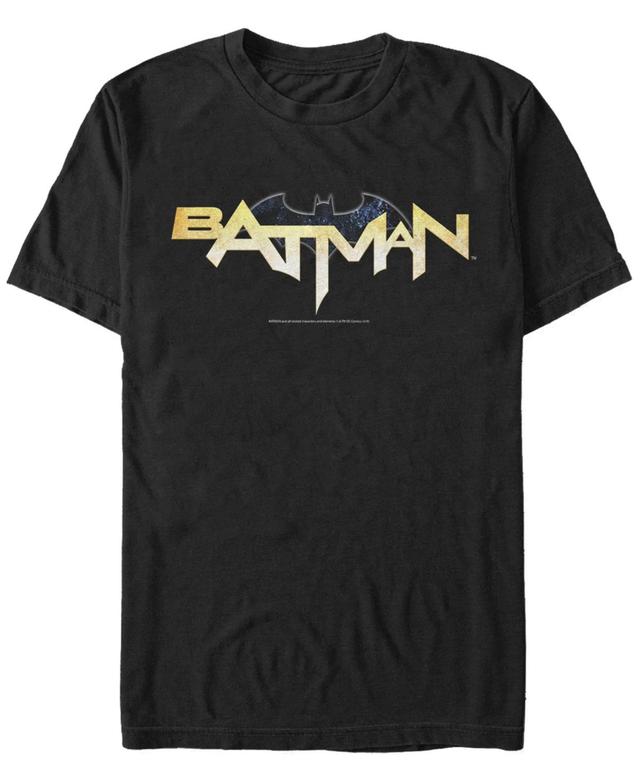 Mens DC Comics Batman Modern Chest Text Logo Tee Product Image