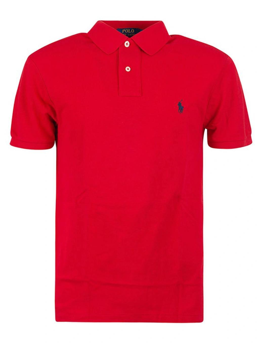 Slim-fit Polo Shirt In Red Product Image