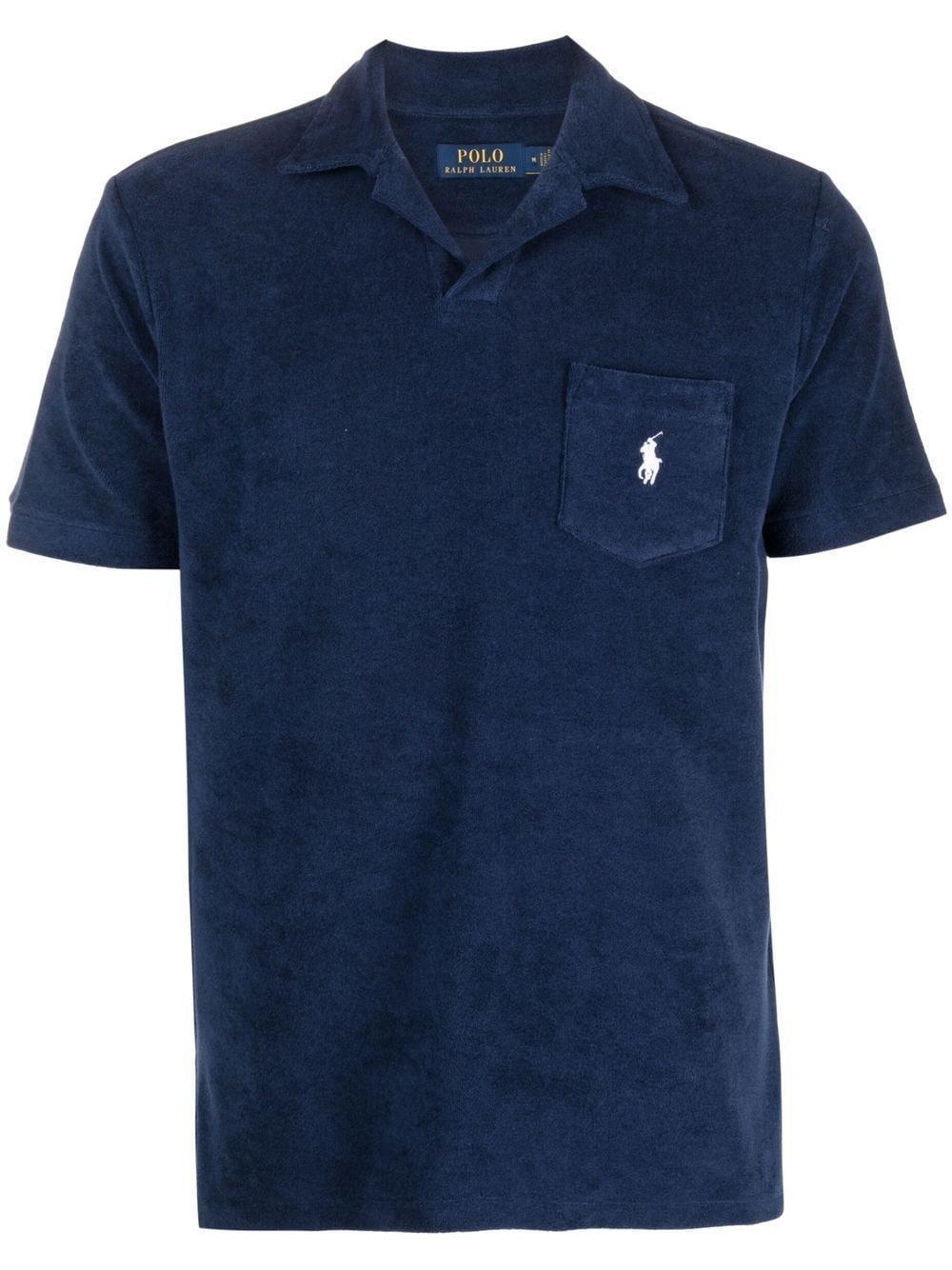 Terry Polo Shirt In Newport Navy Product Image