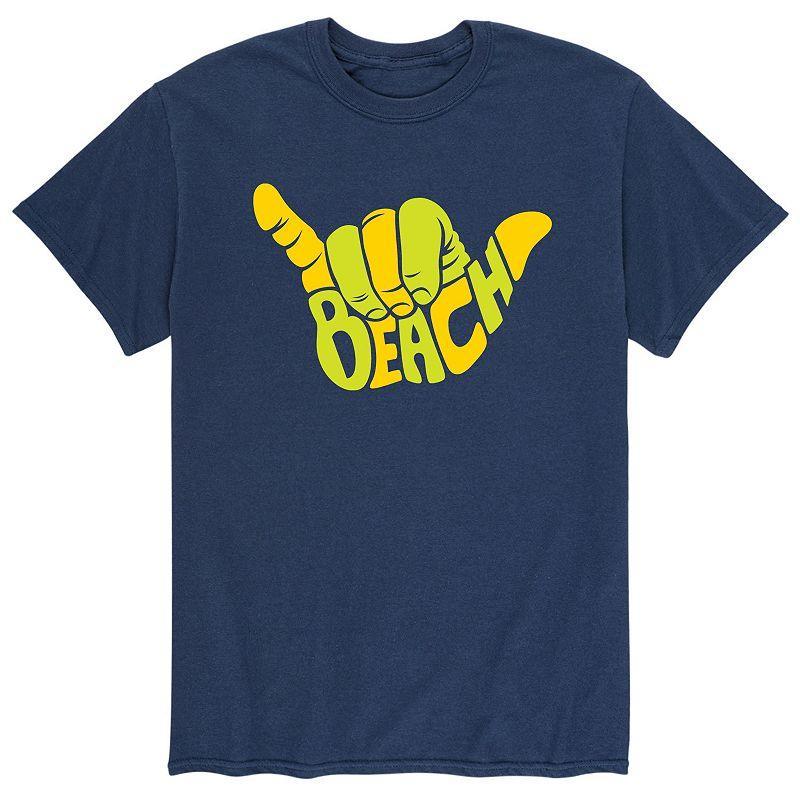 Mens Beach Aloha Hand Gesture Tee Product Image