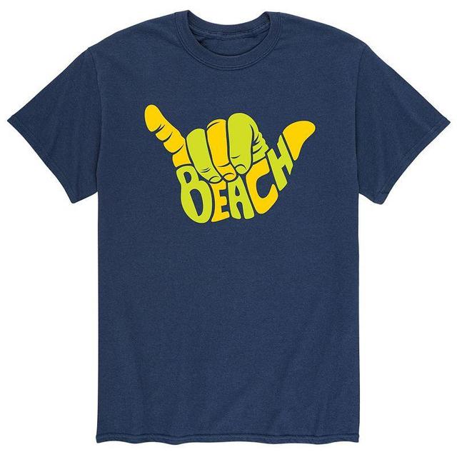 Mens Beach Aloha Hand Gesture Tee Product Image