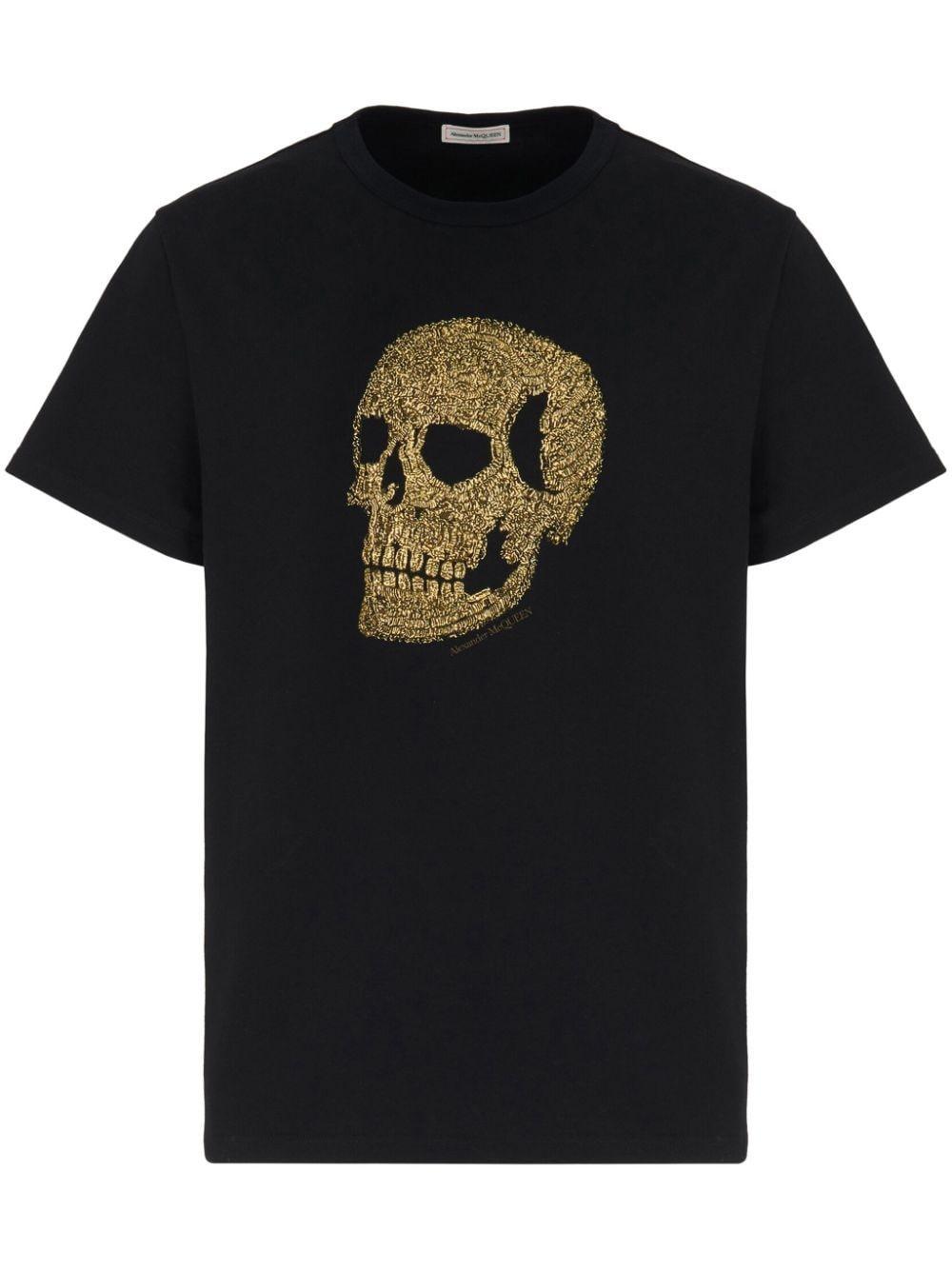 Skull T-shirt In Black Product Image