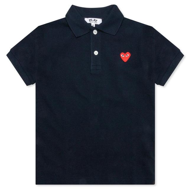 Women's Red Emblem Polo Tee - Black Female Product Image