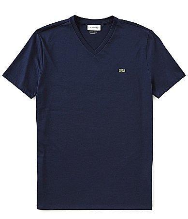 Lacoste V-Neck Pima Cotton Tee Product Image