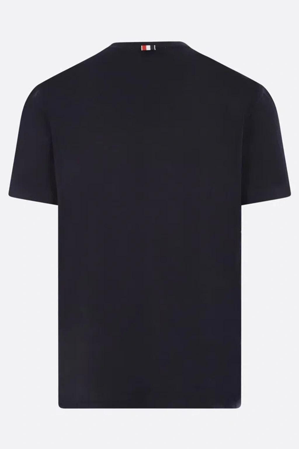 THOM BROWNE T-shirts And Polos In Blue Product Image