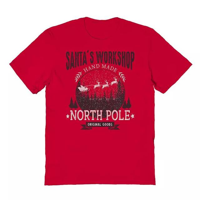 Mens Santas Workshop Christmas Graphic Tee, Womens Product Image