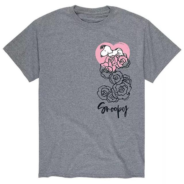 Mens Peanuts Valentine Roses Tee Product Image