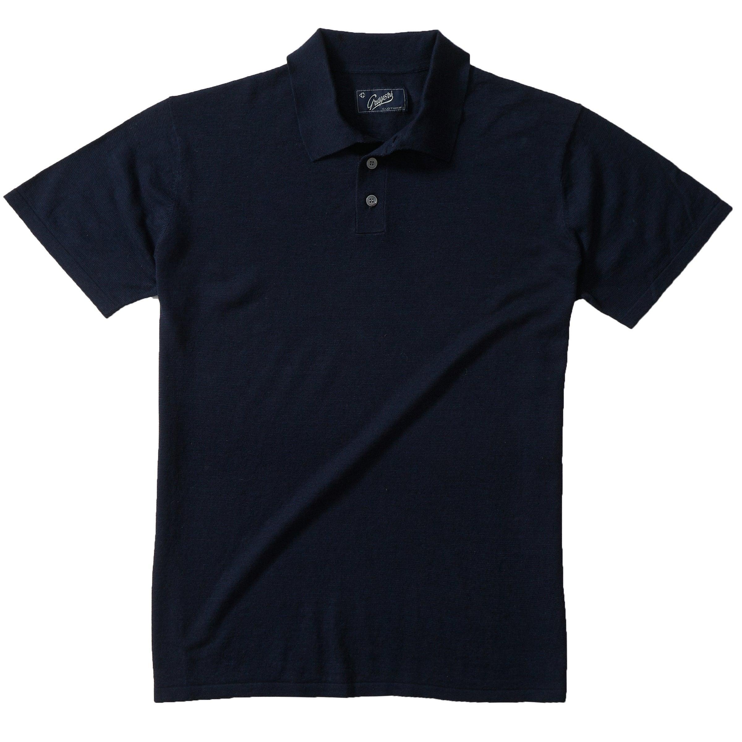 Featherweight Sweater Polo - Navy Blue Product Image