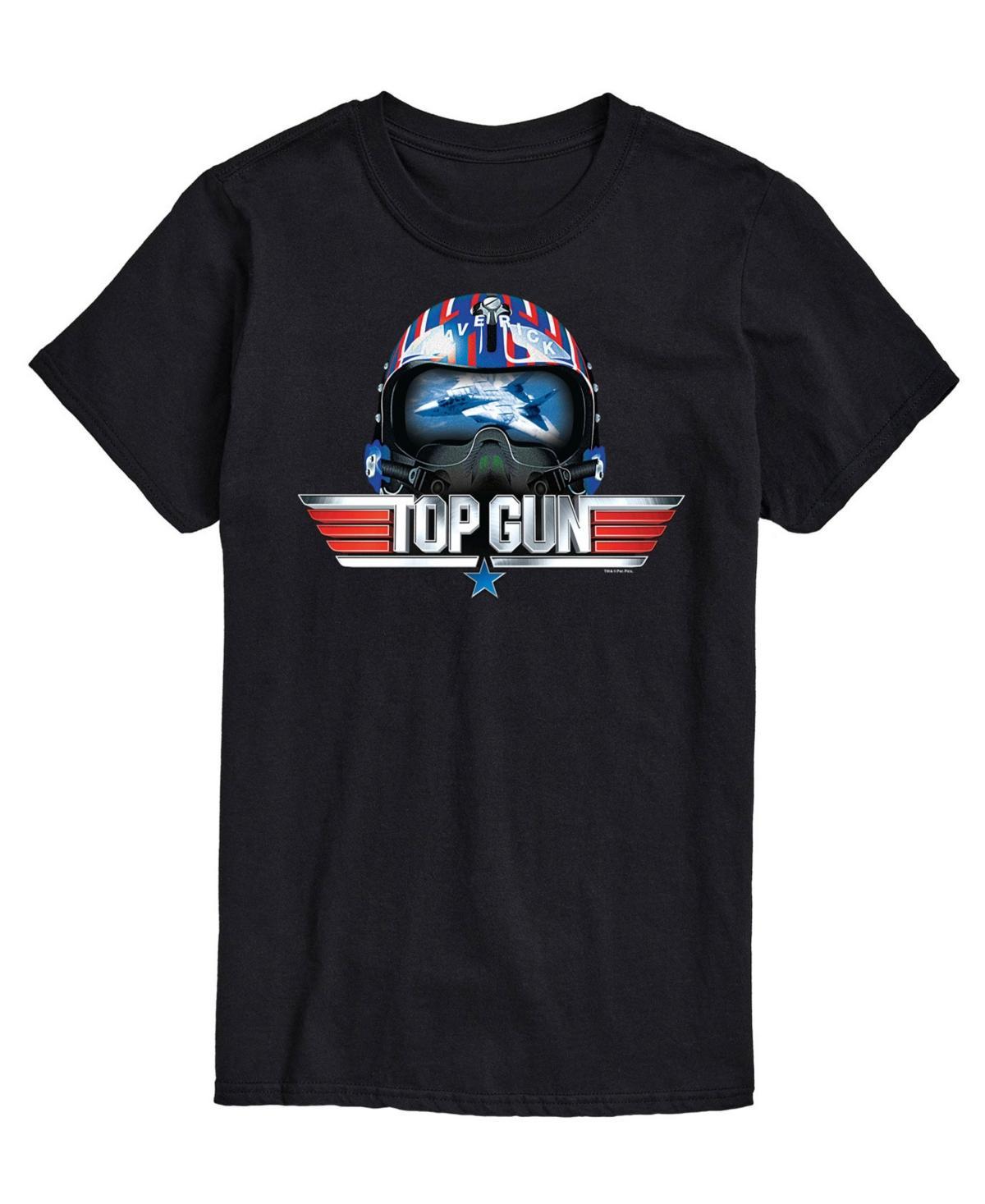 Mens Top Gun Logo Helmet Printed T-shirt Product Image