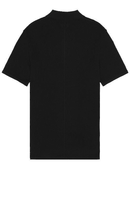 Rag & Bone Harvey Knit Polo in Black. - size S (also in M, L, XL) Product Image