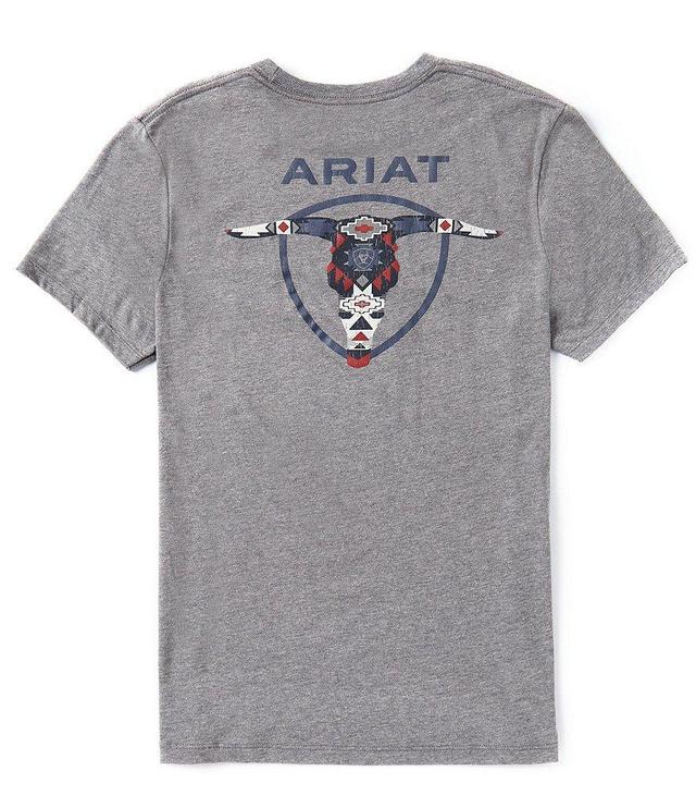 Ariat Southwestern Longhorn Short Sleeve Graphic T-Shirt Product Image