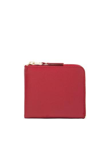 COMME des GARCONS Classic Small Zip Wallet Red.. Product Image