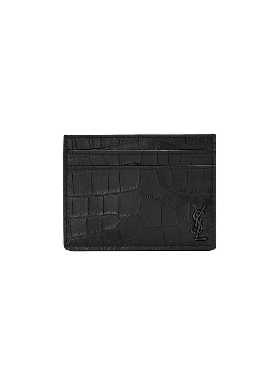 Mens Embossed Leather Cardholder Product Image