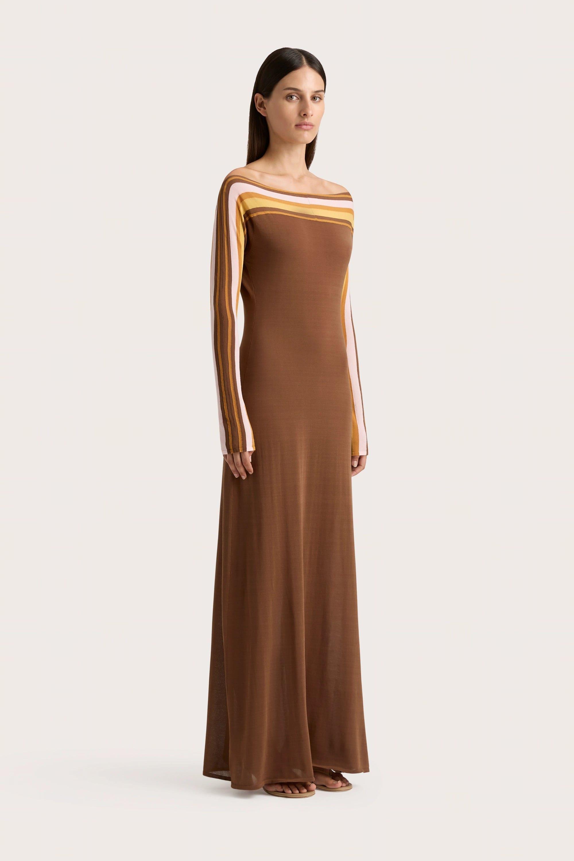 Citara Maxi Dress Cocoa Product Image