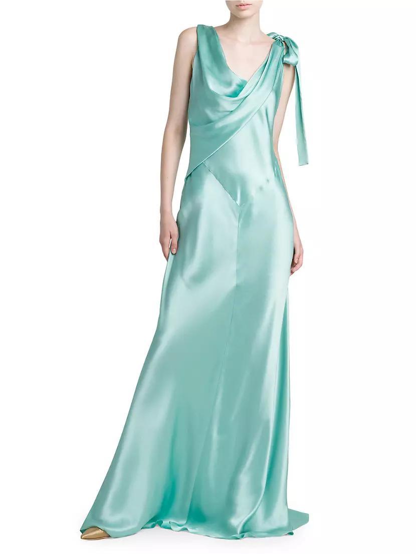 Bias-Cut Satin Gown Product Image