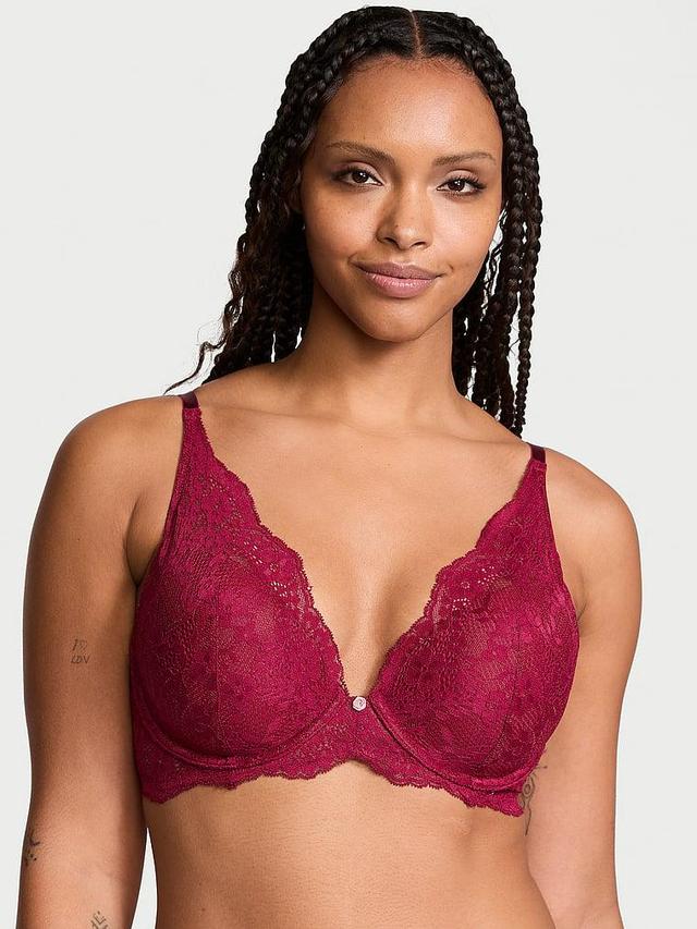 Lace Lightly Lined Plunge Bra Product Image