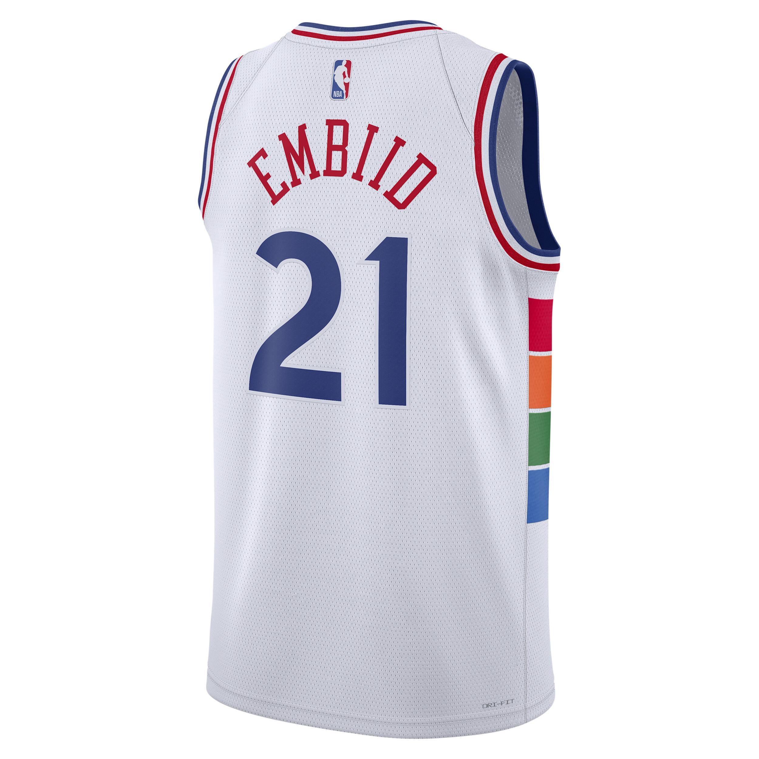 Joel Embiid Philadelphia 76ers 2024/25 City Edition Nike Men's Dri-FIT NBA Swingman Jersey Product Image