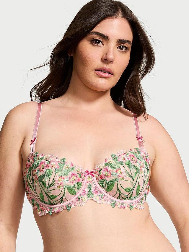 Wicked Unlined Lily Embroidery Balconette Bra Product Image