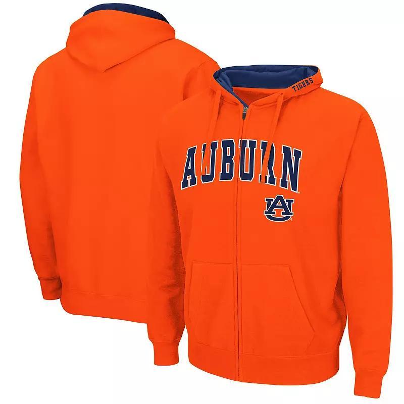 Mens Colosseum Auburn Tigers Arch & Logo 3.0 Full-Zip Hoodie Product Image